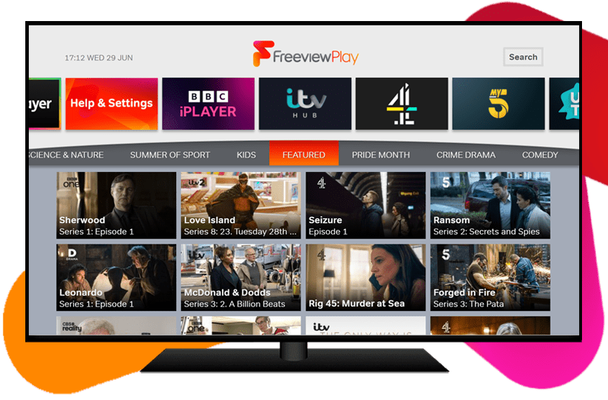 Freeview All your favourite TV shows, all in one place and all for free